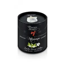 Массажная свеча Plaisirs Secrets White Tea (80 мл) подарочная упаковка, керамический сосуд