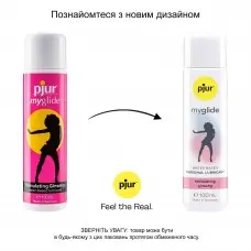 Збуджувальна змазка на водній основі pjur my glide 100 мл, із женьшенем, зігріває