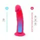 Фаллоимитатор SilexD Henry Pink (MODEL 2 size 7.5in), двухслойный, силикон+Silexpan, диаметр 4,8см