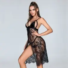 Ажурний пеньюар на запах JSY 
