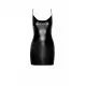 Платье Noir Handmade F307 Mirage wetlook mini dress with jewelry rhinestone chain - 3XL