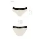 Трусики с широкой резинкой и кружевом Passion PS001 PANTIES L, ecru