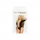 Боди Penthouse Salute Me XL Black, имитация шнуровки на спине и декольте, геометрическое плетение