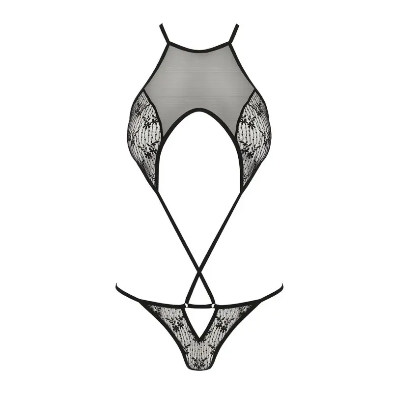 Ажурное боди Passion AZALIA BODY S/M, black