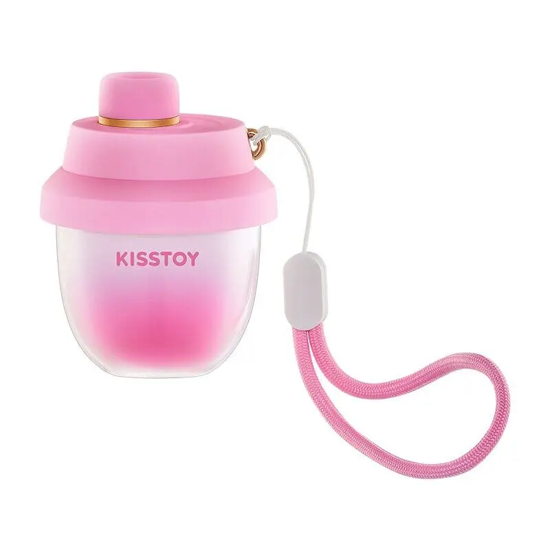 Вакуумный стимулятор-брелок KISSTOY Kiss Pods, 5 уровней интенсивности + Turbo-режим, 2 насадки