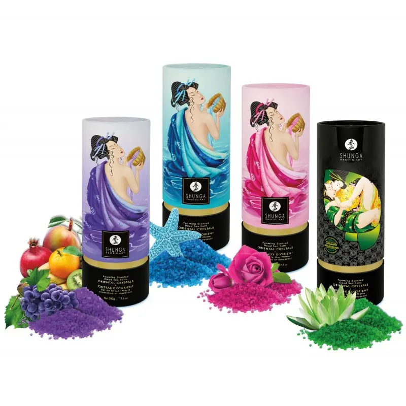 Пенящаяся соль для ванны Shunga Dead Sea salt Oriental Crystals — Ocean Temptations (500 г)