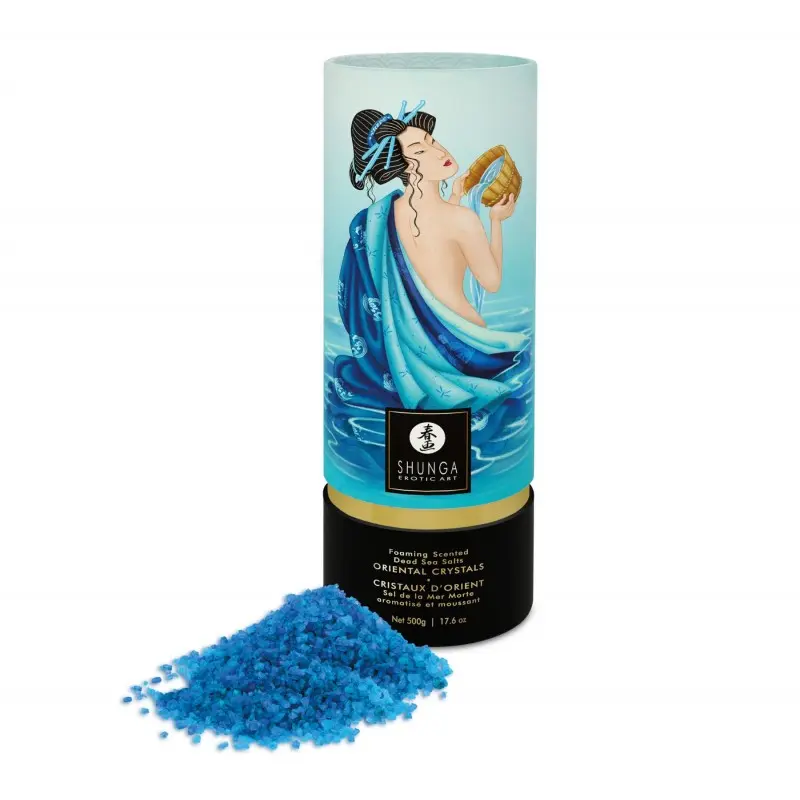 Пенящаяся соль для ванны Shunga Dead Sea salt Oriental Crystals — Ocean Temptations (500 г)
