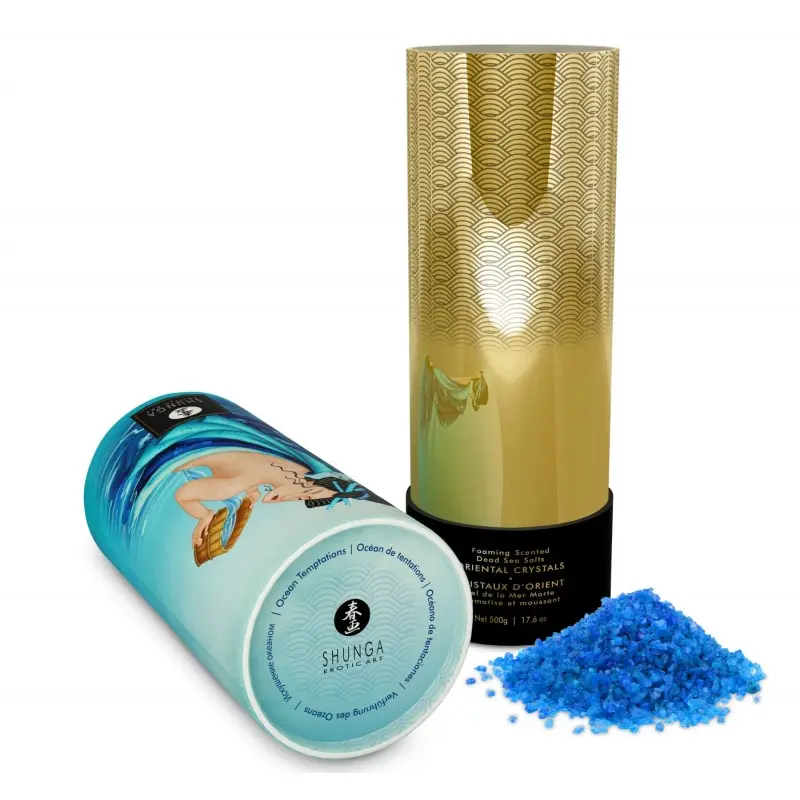 Пенящаяся соль для ванны Shunga Dead Sea salt Oriental Crystals — Ocean Temptations (500 г)
