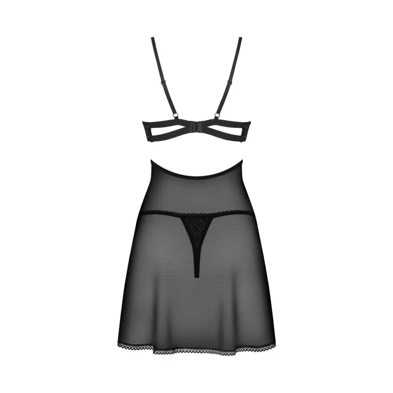 Бэби-долл Obsessive Nutris babydoll & thong XS/S