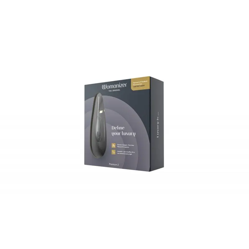 Вакуумный клиторальный стимулятор Womanizer Premium 2 - Black, функции Autopilot и Smart Silence
