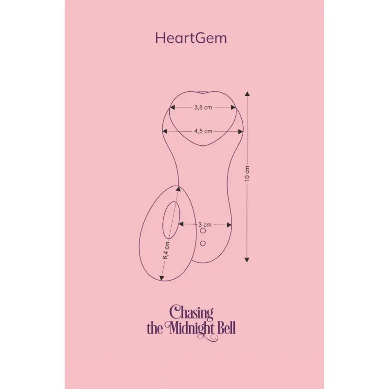 Вибратор в трусики FairyGasm HeartGem green