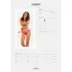 Кружевные стринги Obsessive Lacelove thong M/L Red, низкая посадка