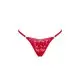 Кружевные стринги Obsessive Lacelove thong M/L Red, низкая посадка