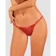 Кружевные стринги Obsessive Lacelove thong M/L Red, низкая посадка
