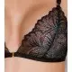 Комплект с открытым доступом Passion DELIENA SET XXL/XXXL black, лиф, стринги, пояс для чулок