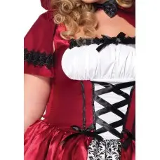 Эротический костюм Красной шапочки Leg Avenue Gothic Red Riding Hood 3X–4X, платье, накидка