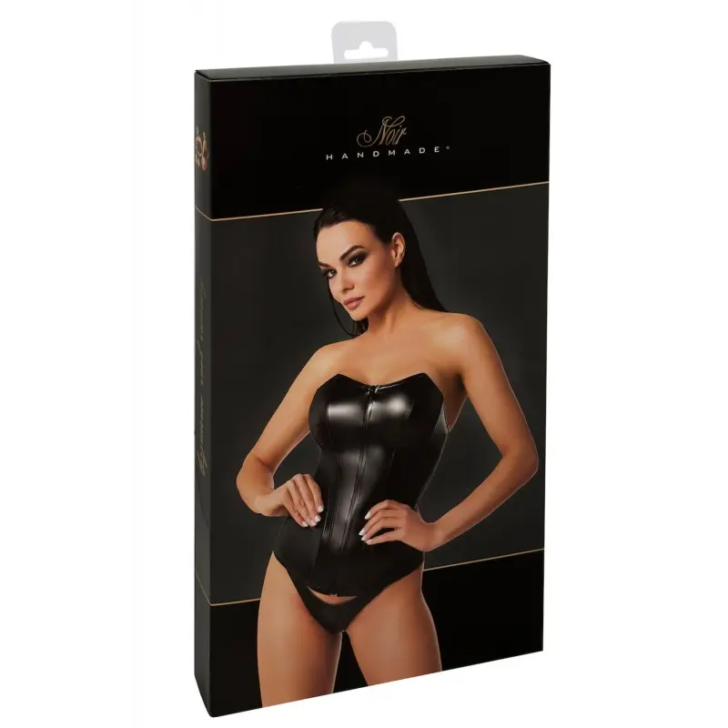 Корсет Noir Handmade F334 Powerwetlook corset - 6XL