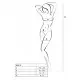 Бодистокинг с имитацией чулок Passion BS079 white