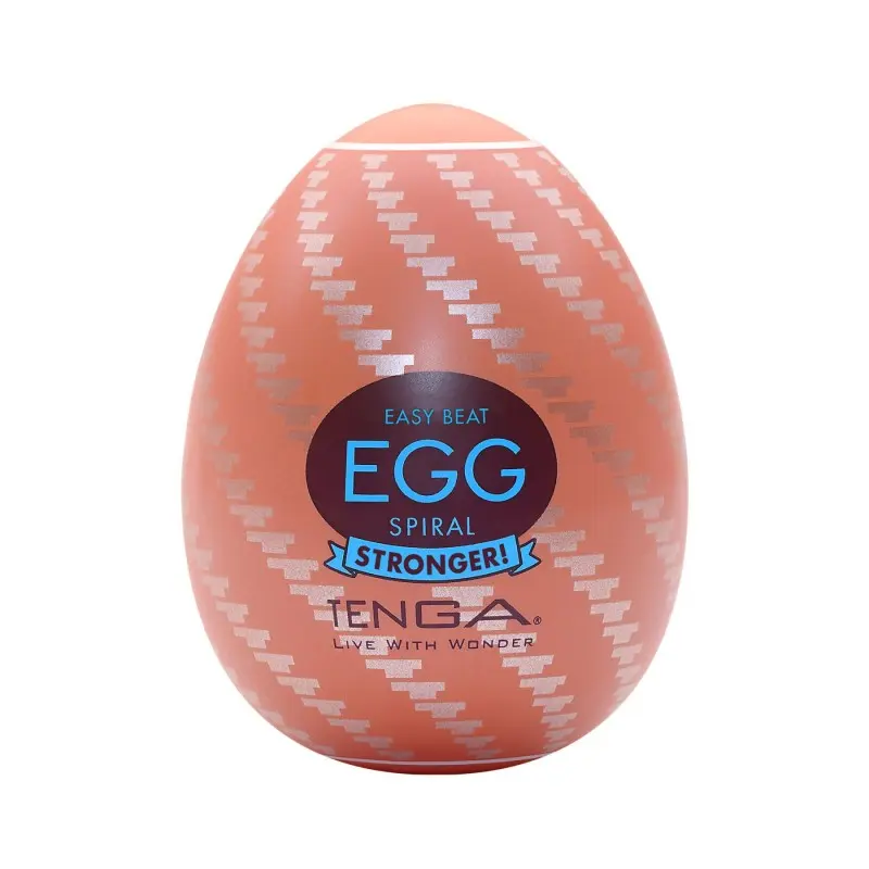 Мастурбатор-яйцо Tenga Egg Spiral, плотный TPE, пробник лубриканта 5 мл