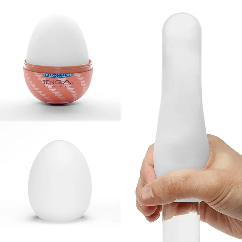 Мастурбатор-яйцо Tenga Egg Spiral, плотный TPE, пробник лубриканта 5 мл