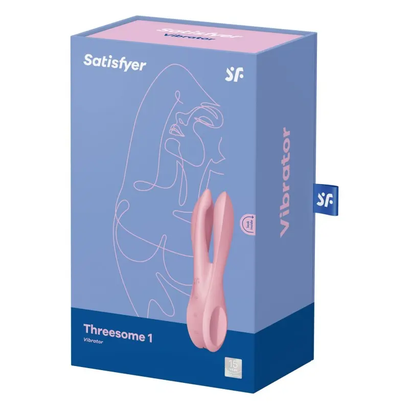 Клиторальный вибратор Satisfyer Threesome 1 Pink с тремя гибкими пальчиками
