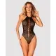 Бодистокинг с крупными ячейками и открытой спиной Obsessive B119 teddy S/M/L, халтер