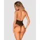 Бодистокинг с крупными ячейками и открытой спиной Obsessive B119 teddy S/M/L, халтер