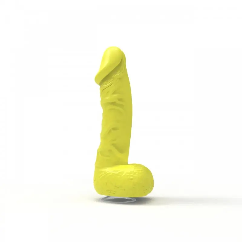 Крафтовое мыло-член с присоской Pure Bliss MINI Yellow, натуральное