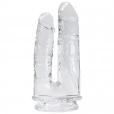Прозорий фалоімітатор Alive Imperium Jelly Dildo для подвійного проникнення