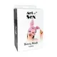 Кожаная маска Зайки Art of Sex - Bunny mask, цвет Красный
