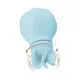Вибратор Adrien Lastic Caress Blue с крутящимися насадками для стимуляции эрогенных зон