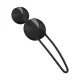 Вагинальные шарики Fun Factory SMARTBALLS DUO, черно-серые, 2 шт, диаметр 3,2 и 3,6 см