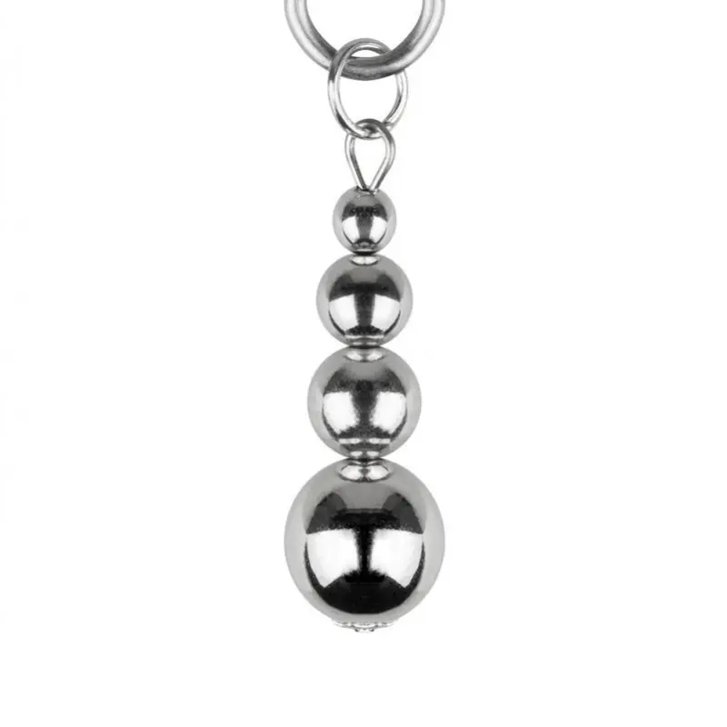 Зажимы для сосков Bedroom Fantasies: Nipple Clamps with Beaded Chain - Silver