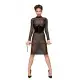 Платье с мокрым эффектом Noir Handmade F182 Classic dress made of elastic tulle, M