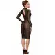 Платье с мокрым эффектом Noir Handmade F182 Classic dress made of elastic tulle, M
