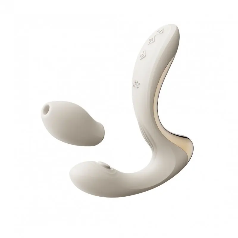 Вибратор-пульсатор с вакуумной насадкой Zalo – Talis G-Spot PulseWave Vibrator Ivory White