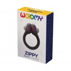 Ерекційне віброкільце Wooomy Zippy, 1 віброрежим, діаметр 3–4,2 см