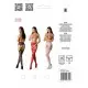 Эротические колготки-бодистокинг с тонкими подвязками Passion S028 One Size, white, открытый доступ