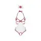 Костюм медсестры Leg Avenue Naughty Nurse, one size, боди и шапочка