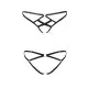 Трусики из стреп Passion Exclusive NICKY THONG XXL/XXXL, black
