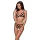 Трусики из стреп Passion Exclusive NICKY THONG XXL/XXXL, black