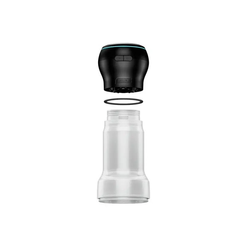 Мастурбатор Kiiroo Feel Pocket Crystal с всасывающей интерактивной насадкой PowerBlow Combo Set
