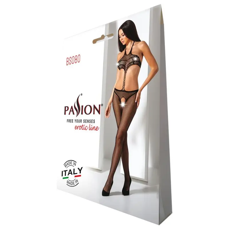 Открытый бодистокинг Passion BS080 black