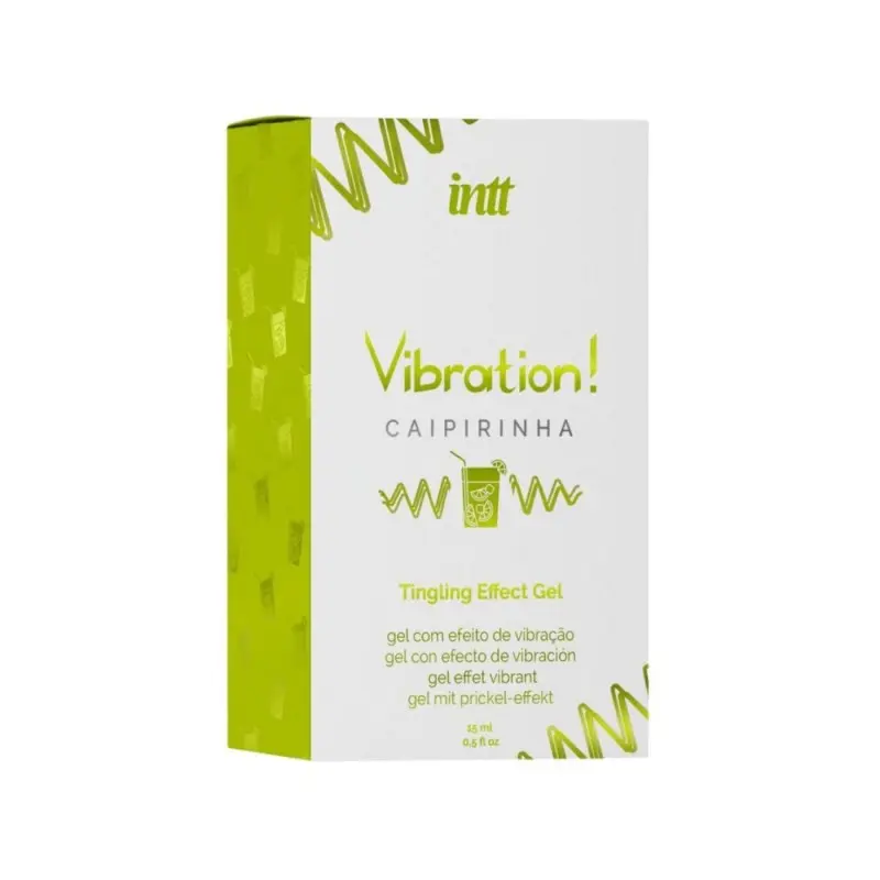 Жидкий вибратор Intt Vibration Caipirinha (15 мл), густой гель, очень вкусный, действует до 30 мин
