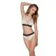 Трусики с широкой резинкой и кружевом Passion PS001 PANTIES S, ecru