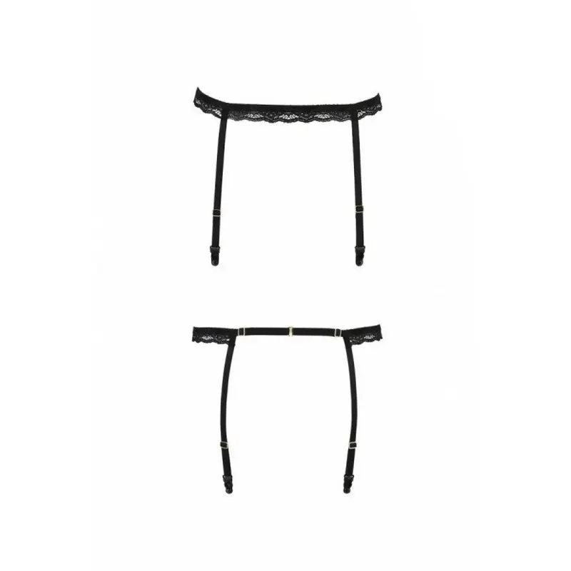 Пояс-стрепы для чулок Passion Exclusive SHELLY GARTER BELT XXL/XXXL, black