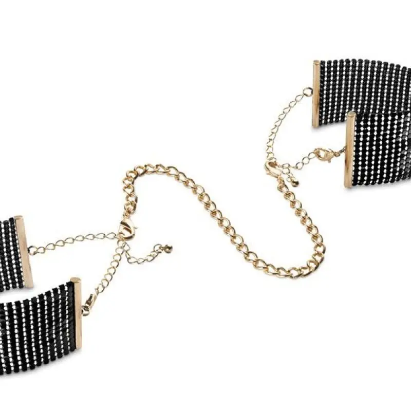 Наручники Bijoux Indiscrets Desir Metallique Handcuffs - Black, металлические, стильные браслеты