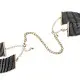 Наручники Bijoux Indiscrets Desir Metallique Handcuffs - Black, металлические, стильные браслеты