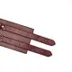 Кожаный пояс для бондажа Liebe Seele Wine Red Waist Cuff, M Size