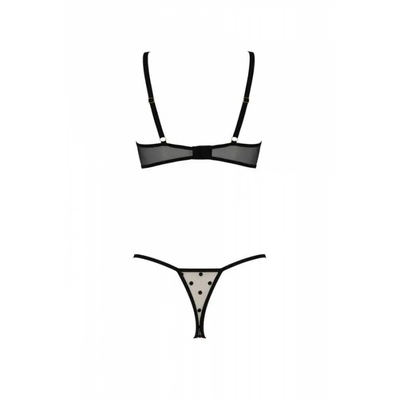 Комплект MARINA SET WITH OPEN BRA beige S/M - Passion